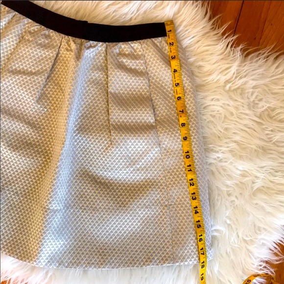 Gold Ganni Anthropologie Brocade Mini Skirt - Picture 15 of 16